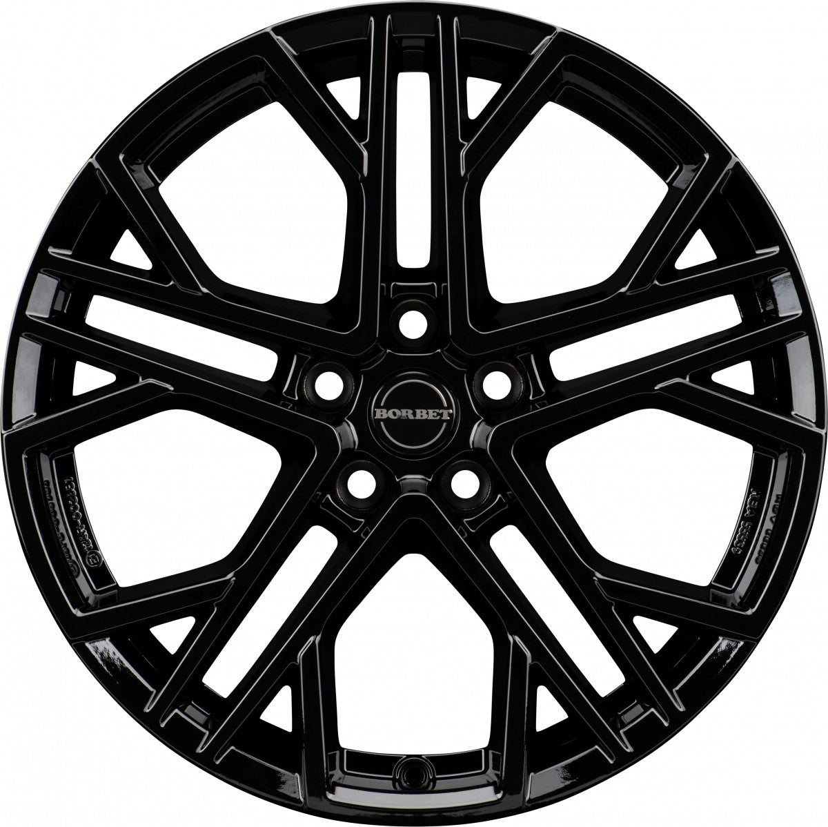 Borbet XV black glossy 9.5x19 ET35 - LK5/112 ML72.5