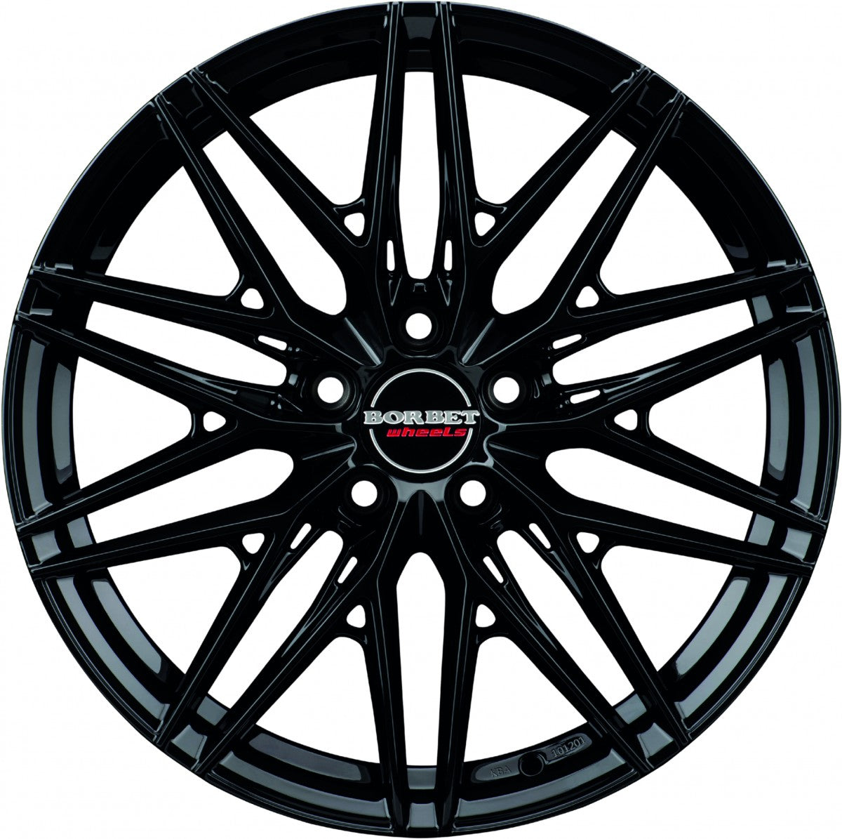 Borbet FB1 black glossy 8x18 ET40 - LK5/120 ML72.5