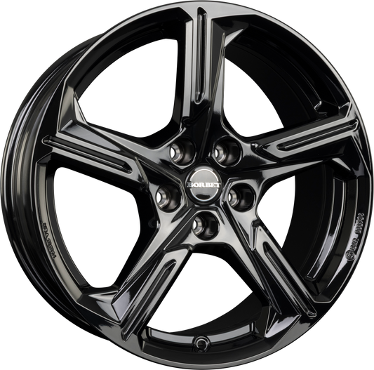Borbet XE1 Black Glossy Alufelge 7.5x18 Zoll ET50 LK 5x112 ML66.6 – Bild 2
