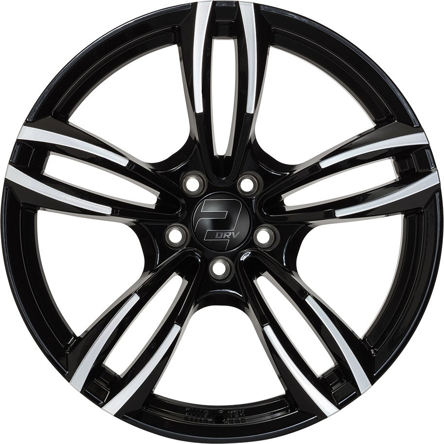 2DRV WH29 schwarz hochglanzpoliert Alufelge 8.5x19 Zoll ET35 LK 5x120 ML72.6 – Bild 2