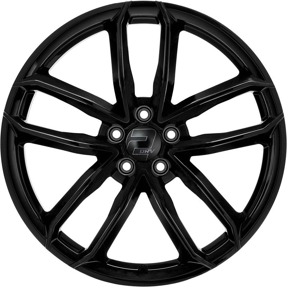 2DRV WH33 schwarz glänzend lackiert 9x20 ET30 - LK5/112 ML66.6