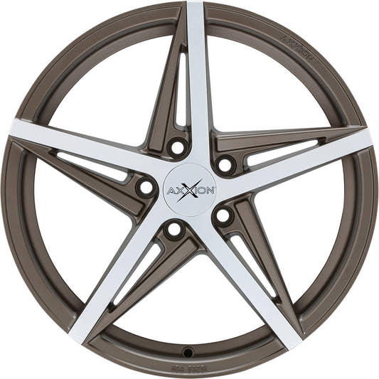 Axxion AX10 bronze matt hochglanzpoliert 8x19 ET35 - LK5/120 ML72.6