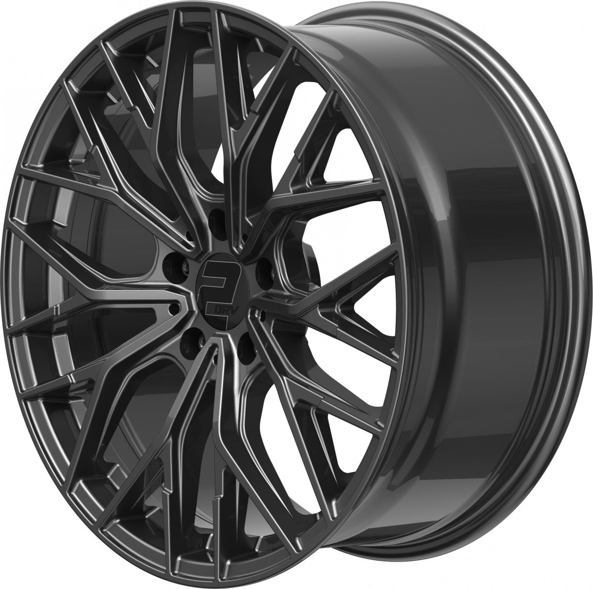 2DRV WH37 dark gunmetal lackiert Alufelge 8.5x19 Zoll ET40 LK 5x108 ML72.6 – Bild 8