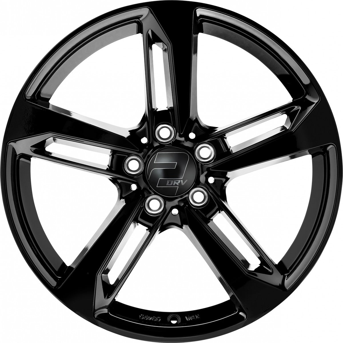 2DRV WH36 schwarz glänzend lackiert 8x18 ET30 - LK5/112 ML66.6
