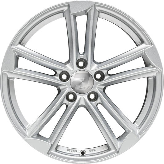 2DRV WH27 race silber lackiert 9.5x21 ET45 - LK5/112 ML66.6