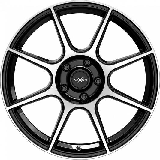 Axxion X2 schwarz hochglanzpoliert Alufelge 6.5x16 Zoll ET38 LK 4x100 ML63.4 – Bild 2