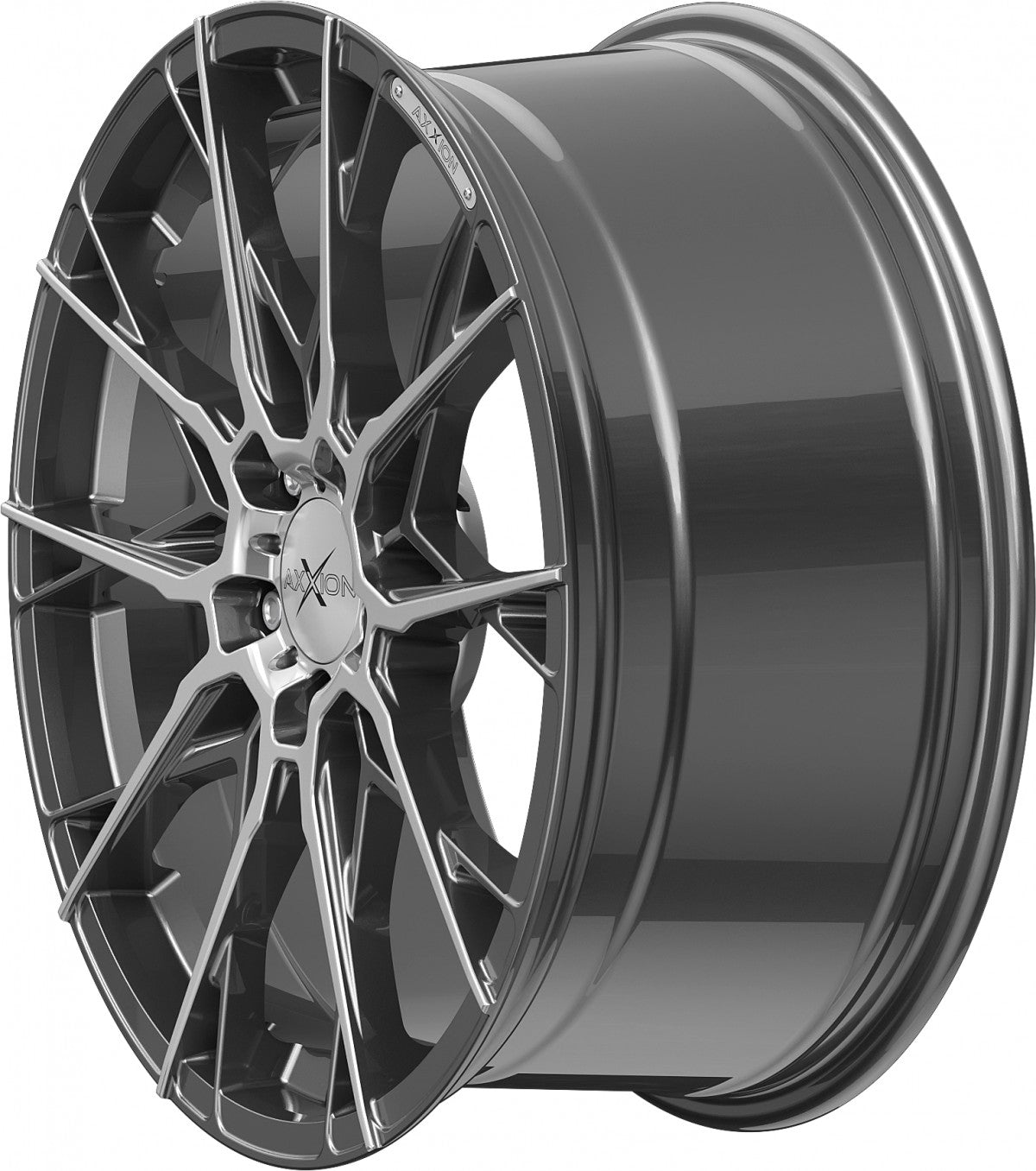 Axxion X1 daytona grau hochglanzpoliert 8.5x19 ET35 - LK5/112 ML72.6