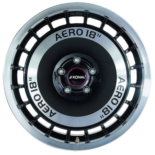Ronal R50 Aero schwarz-frontkopiert 7.5x16 ET38 - LK4/100 ML68