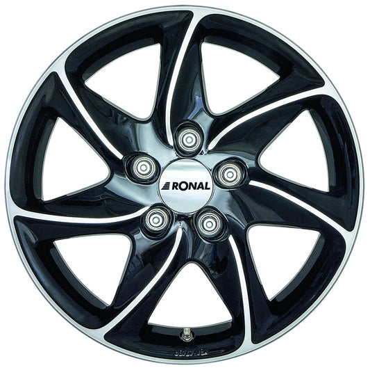 Ronal R51 jetblack-frontkopiert 8x18 ET30 - LK5/120 ML82