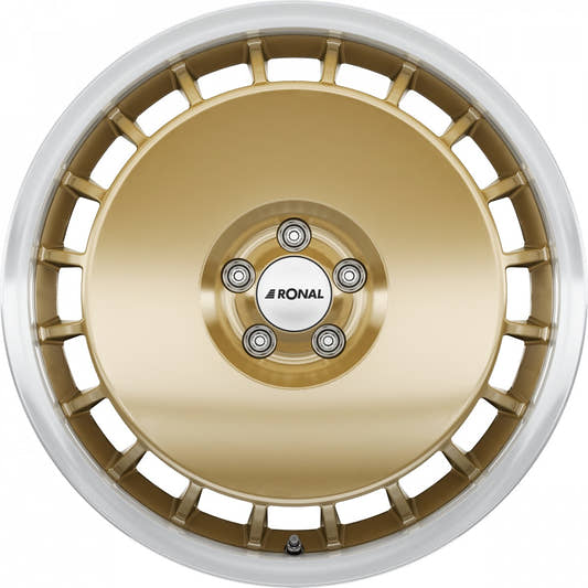 Ronal R50 Aero racing-gold-hornkopiert 7.5x16 ET38 - LK4/100 ML68