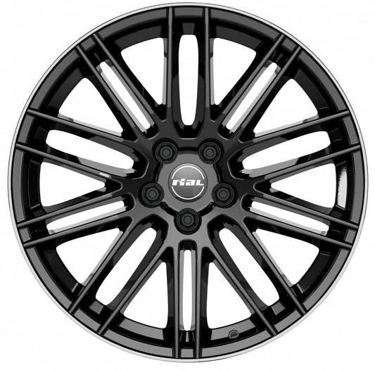 Rial KiboX diamant-schwarz hornpoliert Alufelge 9x20 Zoll ET33 LK 5x112 ML66.5
