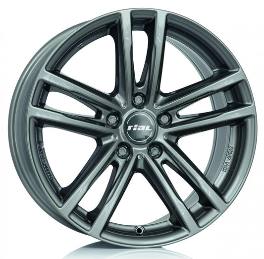 Rial X10X metal-grey 9x19 ET38 - LK5/112 ML66.5