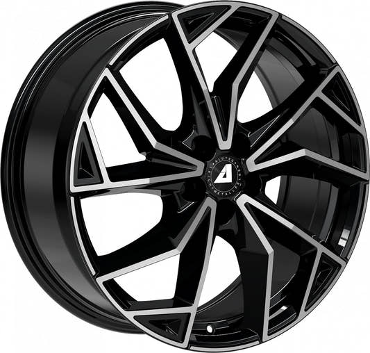Alutec ADX.02 diamant-schwarz frontpoliert Alufelge 7x17 Zoll ET38 LK 5x100 ML57.1