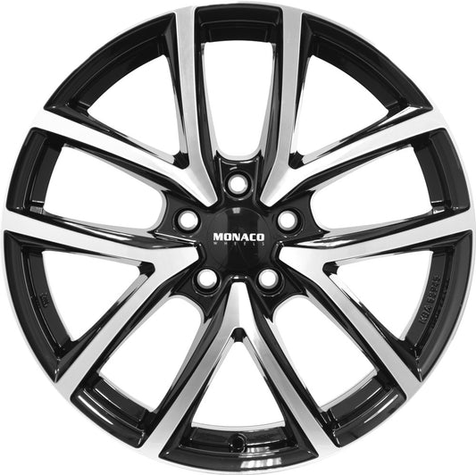 Monaco CL2 schwarz glanz poliert 8x19 ET42 - LK5/114.3 ML67.1