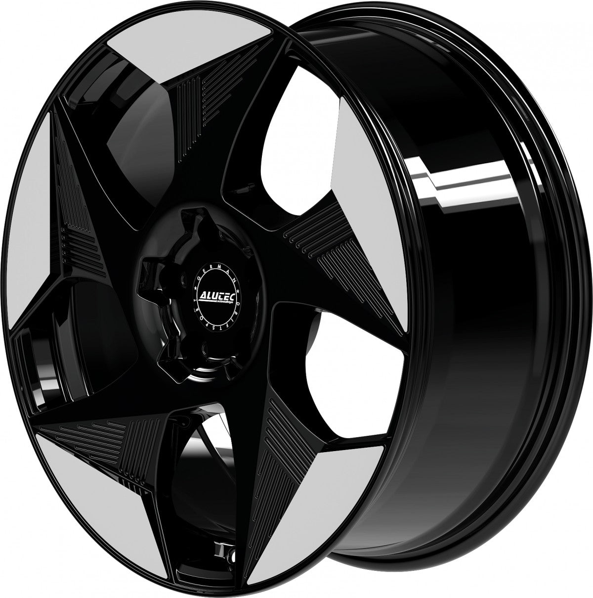 Alutec Solar diamant-schwarz frontpoliert 8x19 ET36 - LK5/112 ML57.1