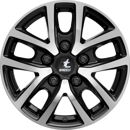 itWheels Mira Van gloss black polished 6.5x16 ET66 - LK5/130 ML78.1