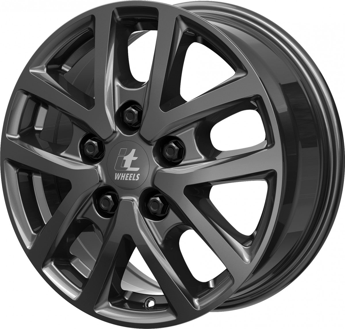 itWheels Mira Van gloss titanium Alufelge 6.5x16 Zoll ET52 LK 5x112 ML66.6 – Bild 8