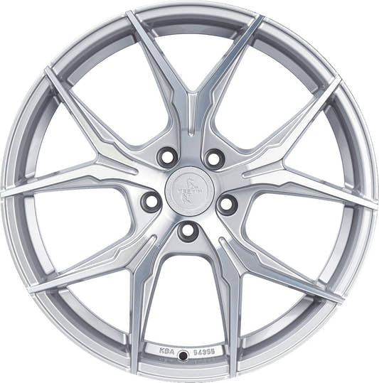 Keskin KT19N Angel silver front polish Alufelge 8.5x19 Zoll ET30 LK 5x112 ML72.6