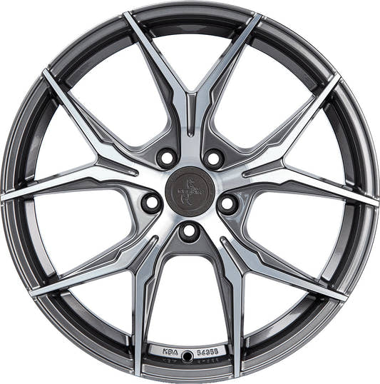 Keskin KT19N Angel palladium front polish Alufelge 8.5x19 Zoll ET40 LK 5x114.3 ML72.6