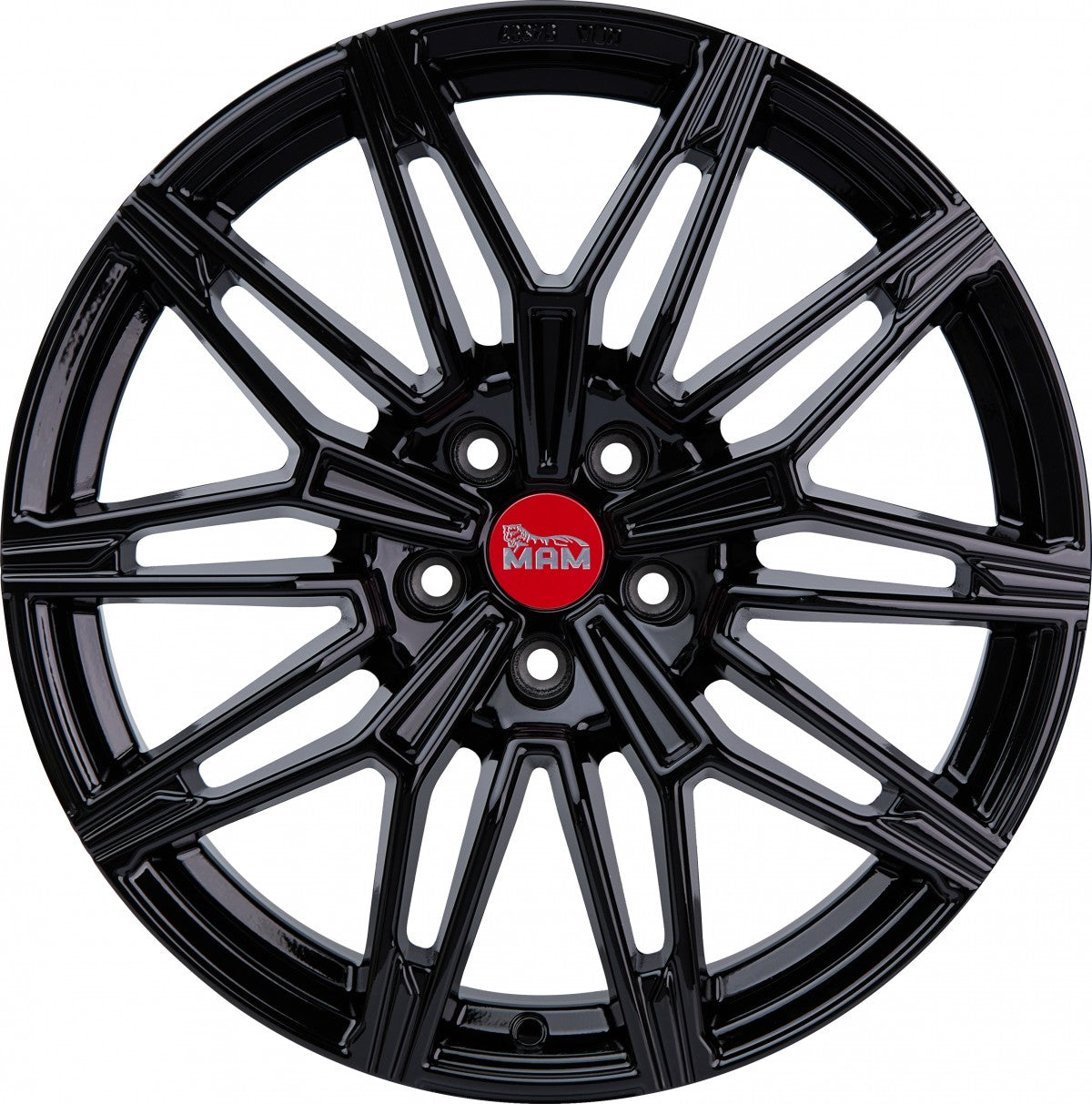 MAM B3N black painted 8.5x19 ET35 - LK5/120 ML72.6