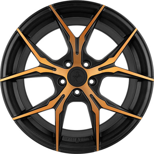 Keskin KT19N Angel matt black front copper Alufelge 8.5x19 Zoll ET40 LK 5x114.3 ML72.6