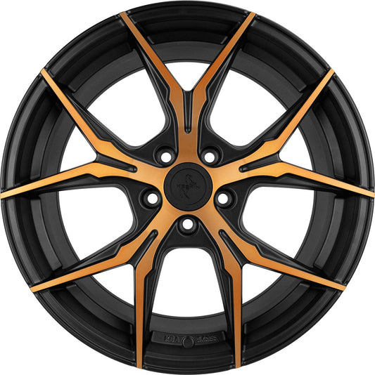 Keskin KT19N Angel matt black front copper 8.5x19 ET40 - LK5/114.3 ML72.6