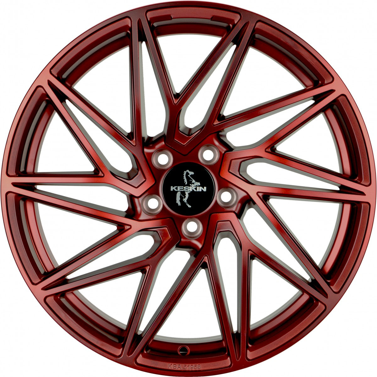 Keskin KT20 Future candy red 8.5x19 ET45 - LK5/112 ML72.6