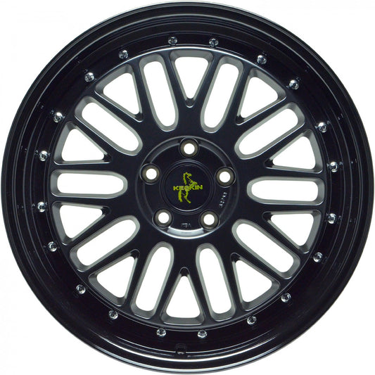 Keskin KT22 Retro matt black painted 8.5x19 ET30 - LK5/100 ML57.1