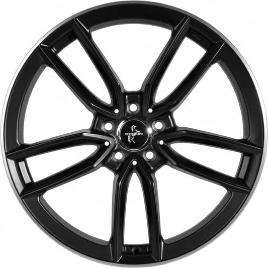 Keskin KT21 Elegant matt black lip polish Alufelge 8x18 Zoll ET30 LK 5x112 ML66.6