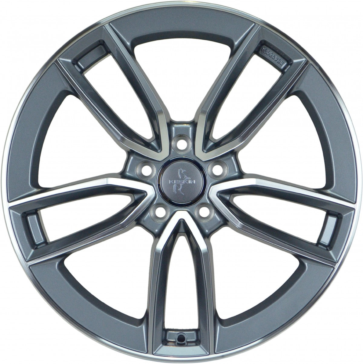 Keskin KT21 Elegant palladium front polish 7.5x17 ET30 - LK5/112 ML66.6
