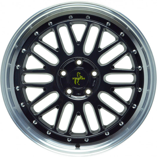 Keskin KT22 Retro black lip polish 8.5x19 ET30 - LK5/112 ML72.6