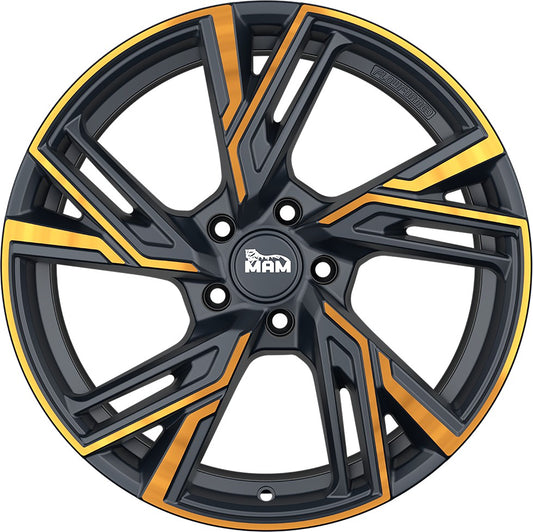 MAM RS5 matt black front copper 8x18 ET45 - LK5/112 ML66.5