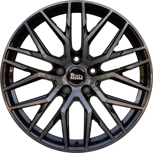 MAM RS4 gun metal brushed 8.5x20 ET45 - LK5/108 ML72.6