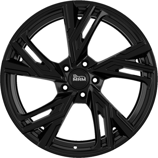 MAM RS5 black painted 7.5x17 ET49 - LK5/112 ML57.1