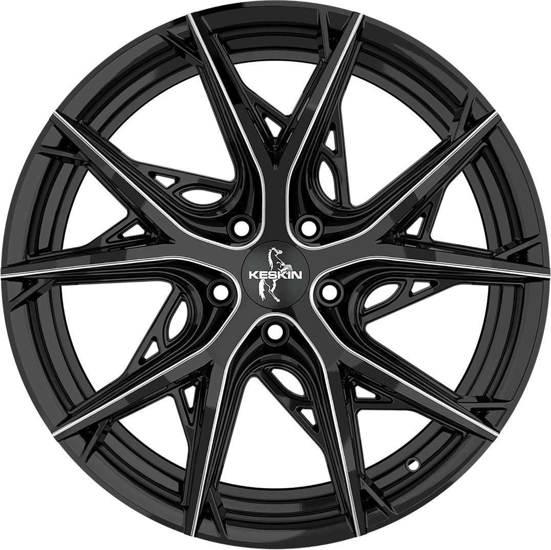 Keskin KT24 Thunder black secret diamond 8.5x19 ET40 - LK5/108 ML72.6