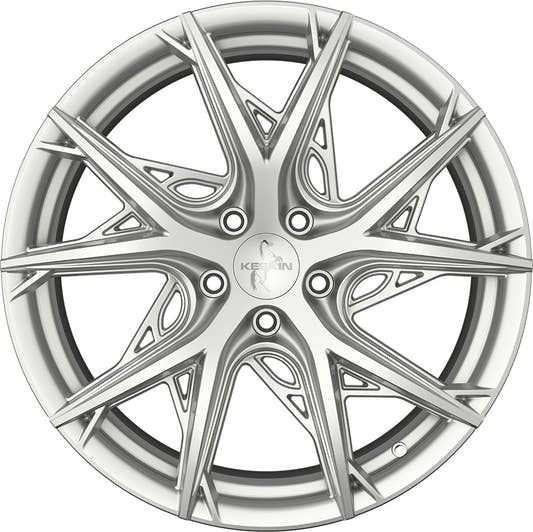 Keskin KT24 Thunder silver painted Alufelge 8.5x19 Zoll ET40 LK 5x108 ML72.6 – Bild 2