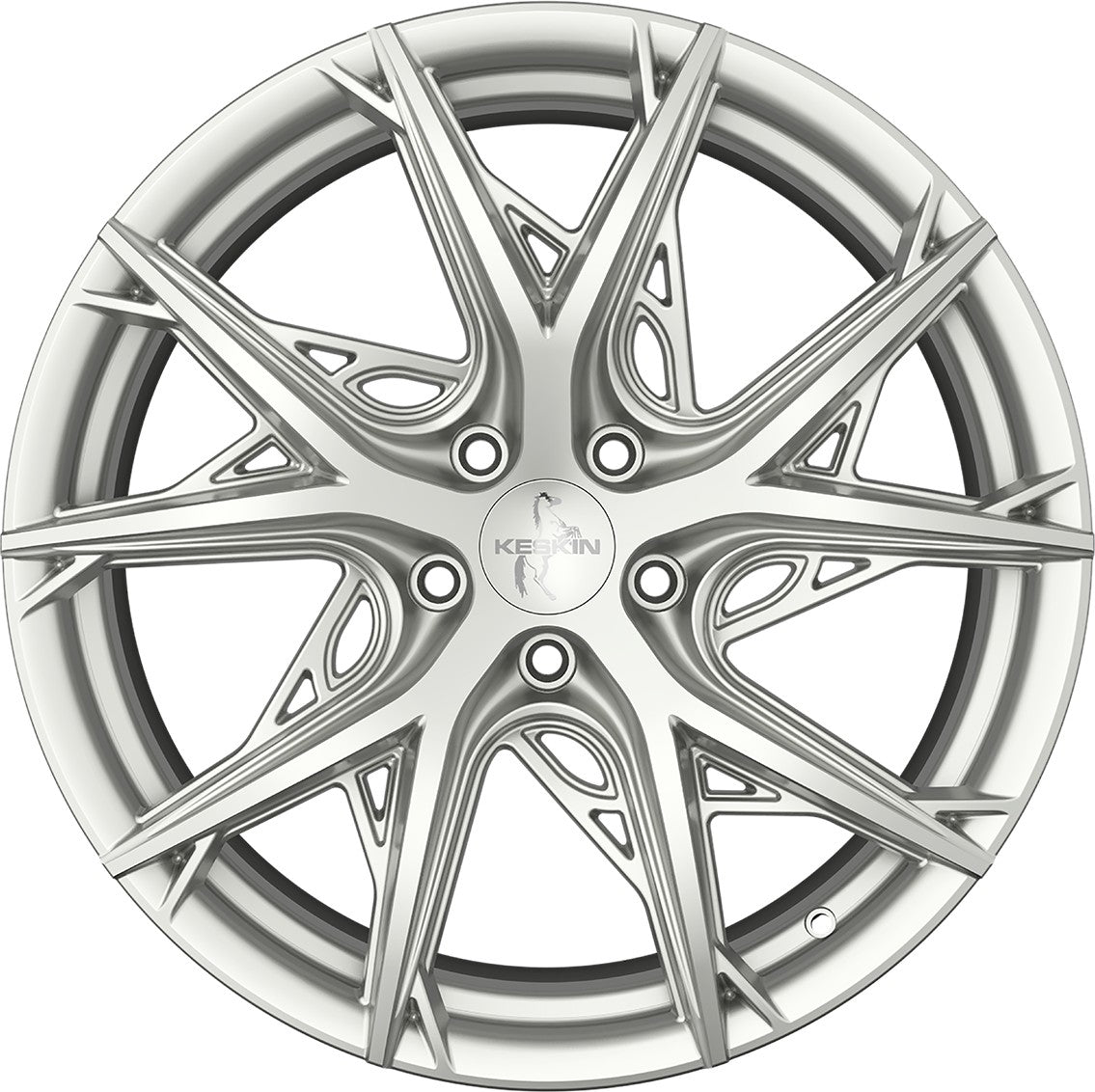 Keskin KT24 Thunder silver painted 8.5x19 ET30 - LK5/112 ML66.6