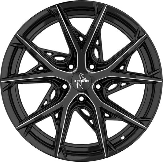 Keskin KT24C Thunder black secret diamond Alufelge 8.5x19 Zoll ET35 LK 5x114.3 ML72.6 – Bild 2