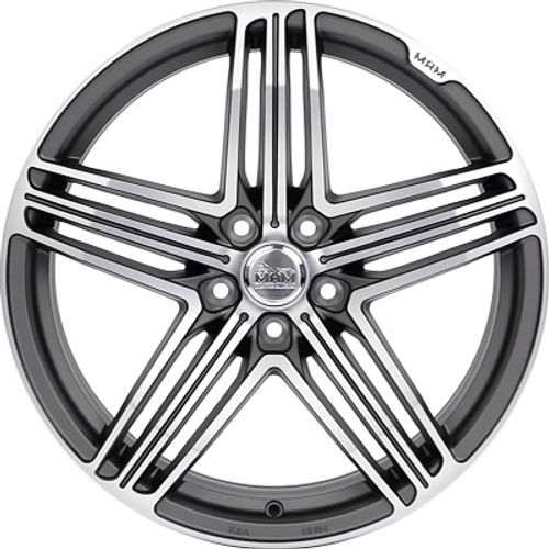 MAM MAM11 titan grey front polish Alufelge 8x18 Zoll ET42 LK 5x112 ML66.5 – Bild 2