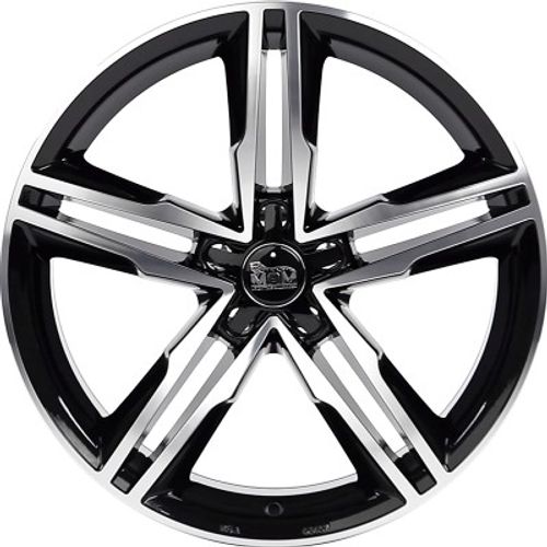 MAM A1 black front polish Alufelge 8x18 Zoll ET30 LK 5x112 ML66.5 – Bild 2