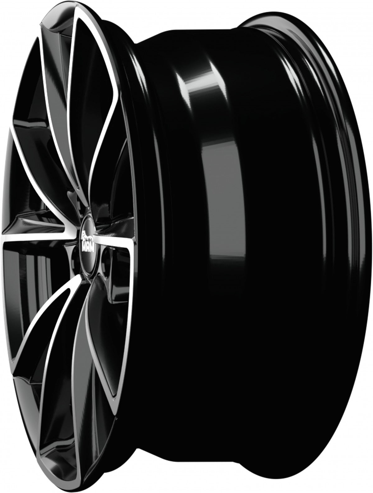 MAM A5 black front polish Alufelge 8x18 Zoll ET45 LK 5x112 ML66.6 – Bild 8