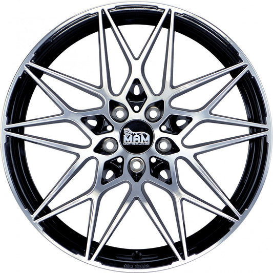 MAM B2 black front polish 8x18 ET30 - LK5/112 ML72.6