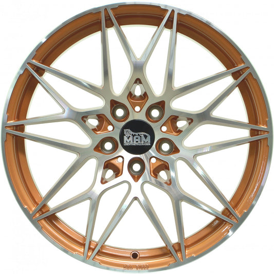 MAM B2 acid orange front polish 8.5x20 ET35 - LK5/120 ML72.6