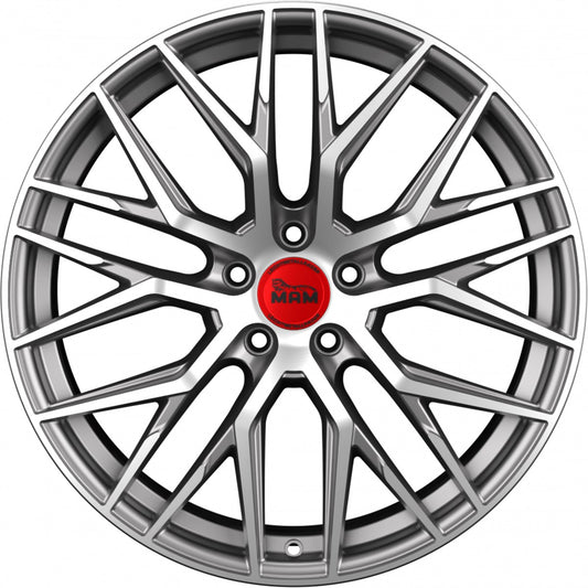 MAM RS4 palladium front polish 8.5x20 ET35 - LK5/120 ML72.6