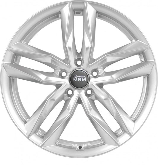 MAM RS3 silver painted 7x16 ET46 - LK5/108 ML72.6