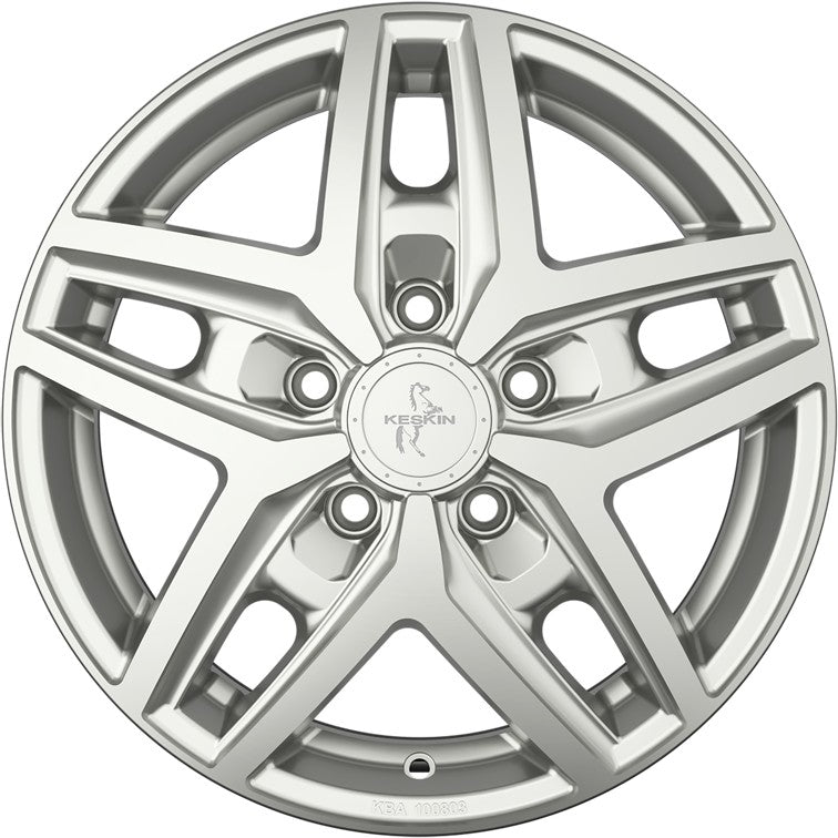 Keskin KT C1-5L Camper silver painted 6.5x16 ET66 - LK5/118 ML71.1