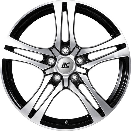RC-Design RC26 schwarz front-poliert 7.5x18 ET45 - LK5/100 ML63.4
