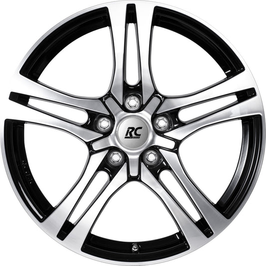 RC-Design RC26 schwarz front-poliert 7.5x18 ET45 - LK5/114.3 ML72.6