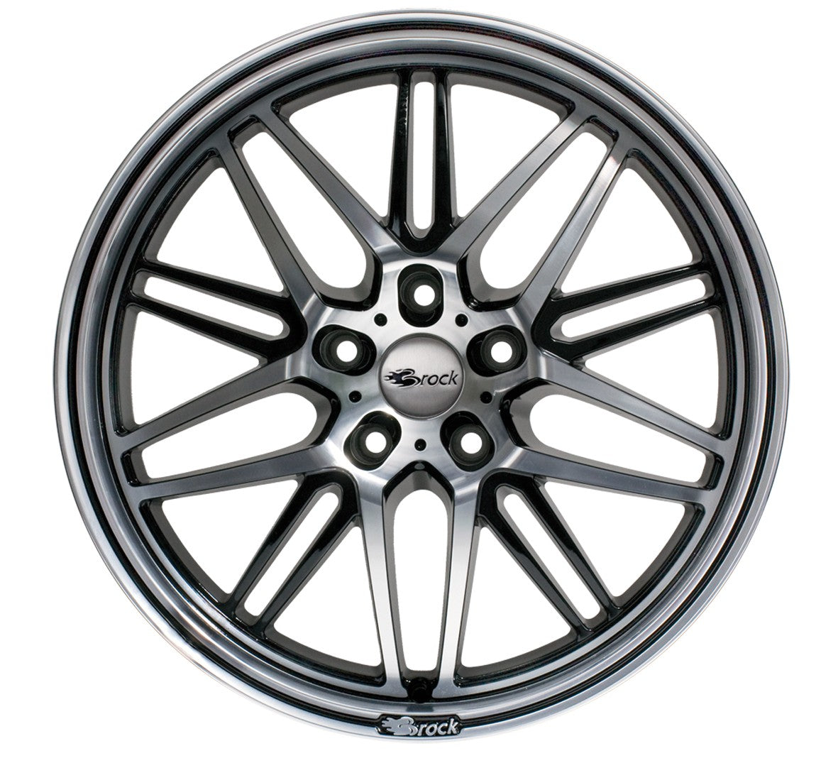 Brock / RC B28 Schwarz Glanz Voll Poliert (SGVP) Alufelge 8.5x19 Zoll ET45 LK 5x114.3 ML72.6 – Bild 4