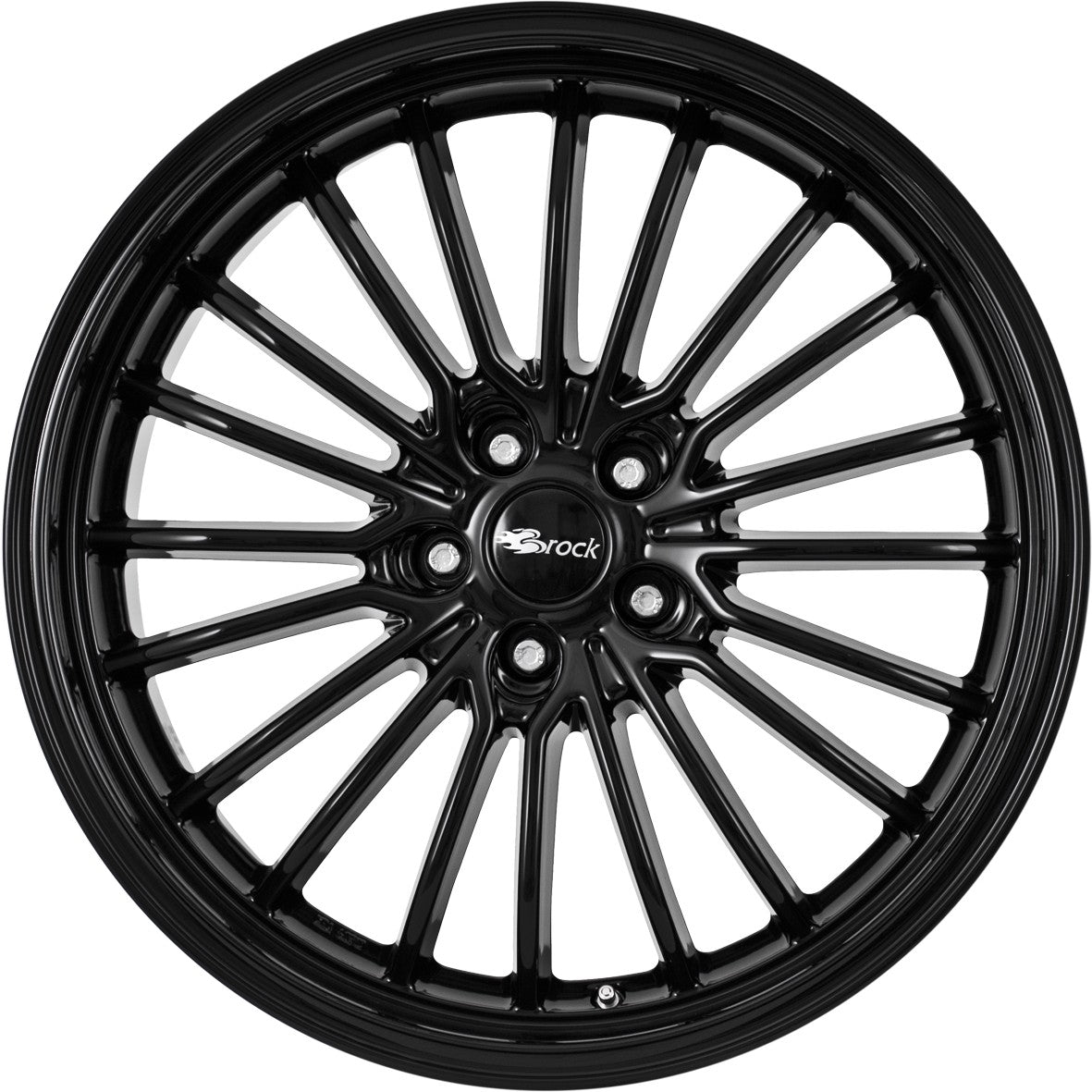 Brock B24 GP schwarz lackiert 8.5x19 ET40 - LK5/114.3 ML72.6